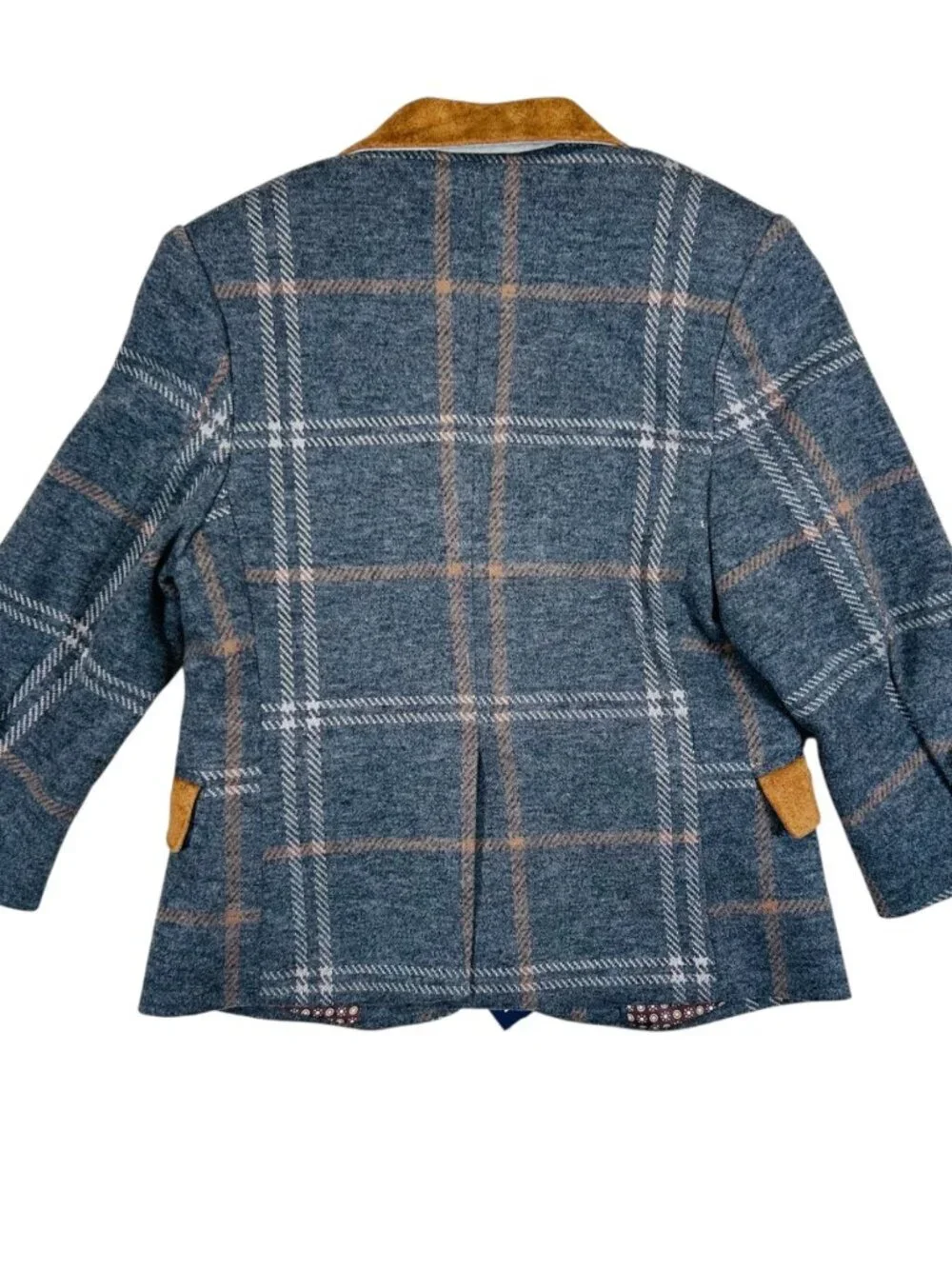 APPAMAN Kid’s Club Windowpane Blazer 2T Wool Plaid Formal Wedding Holiday Photo
